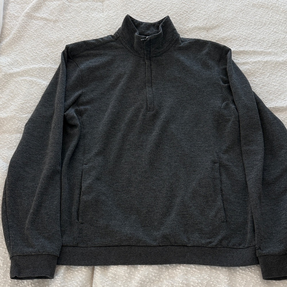 Nautica Men's Dark Gray Zip Up Sweater